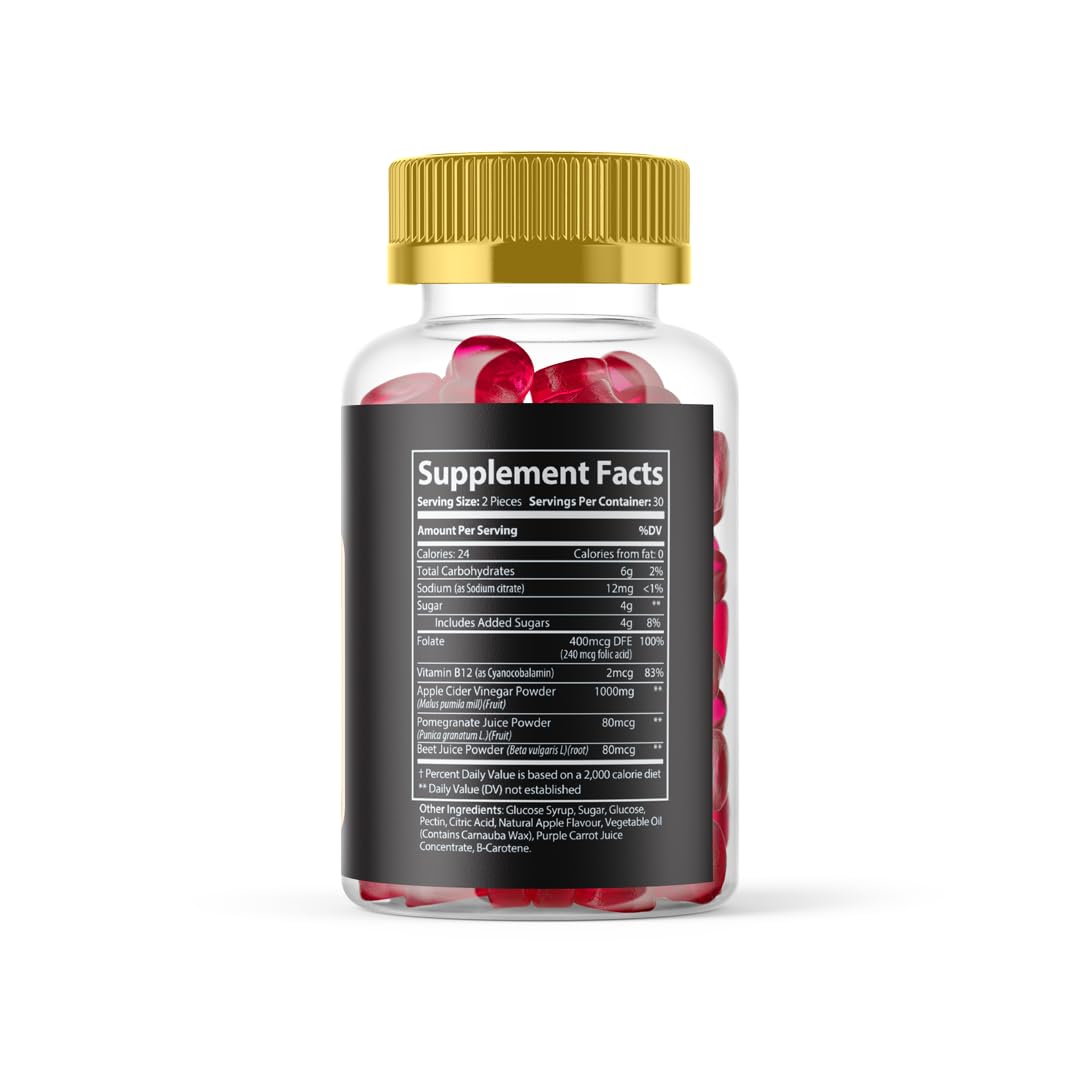 Vitamin Evo Iron Booster label details show all-natural ingredients and dosage guidance.