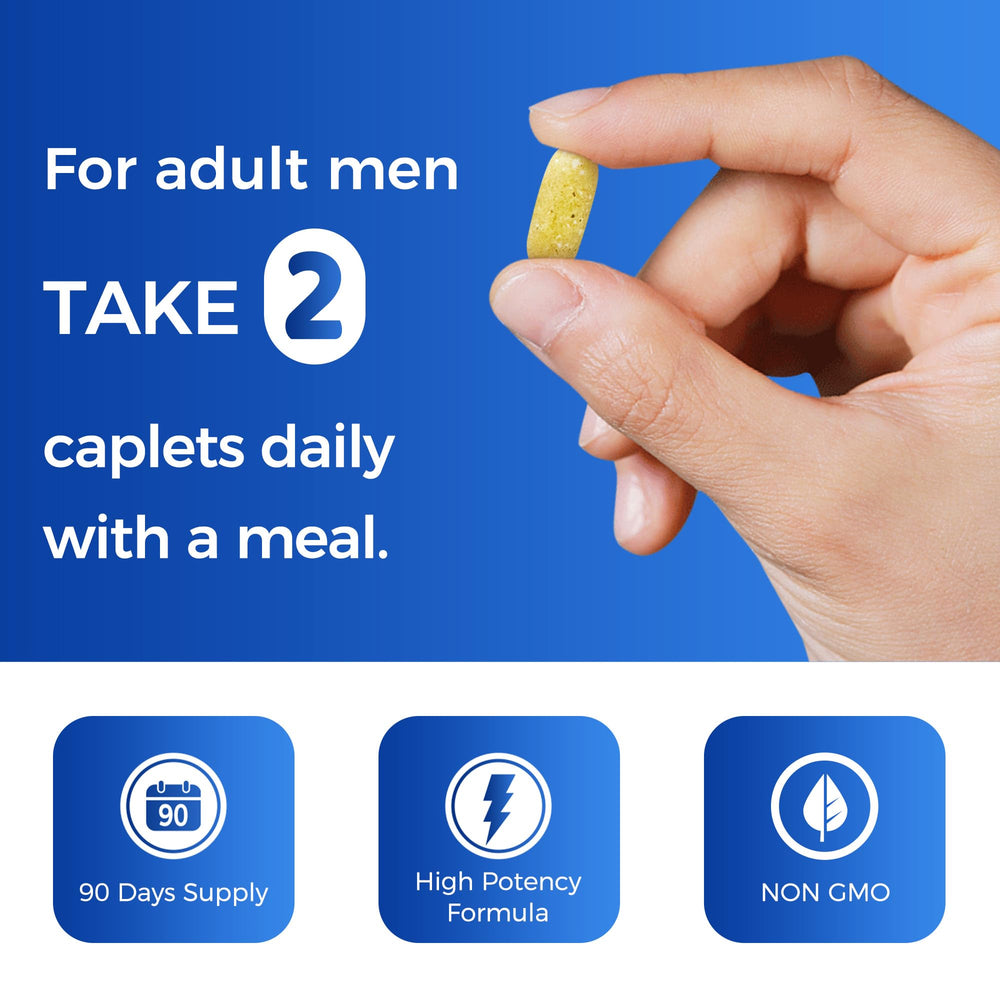 Lifestyle scene of a man incorporating Vitamin World Ultra 360 Men 50+ daily routine.