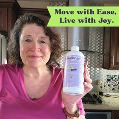 Retail shelf display of Vitaminally Joint Nourish product line