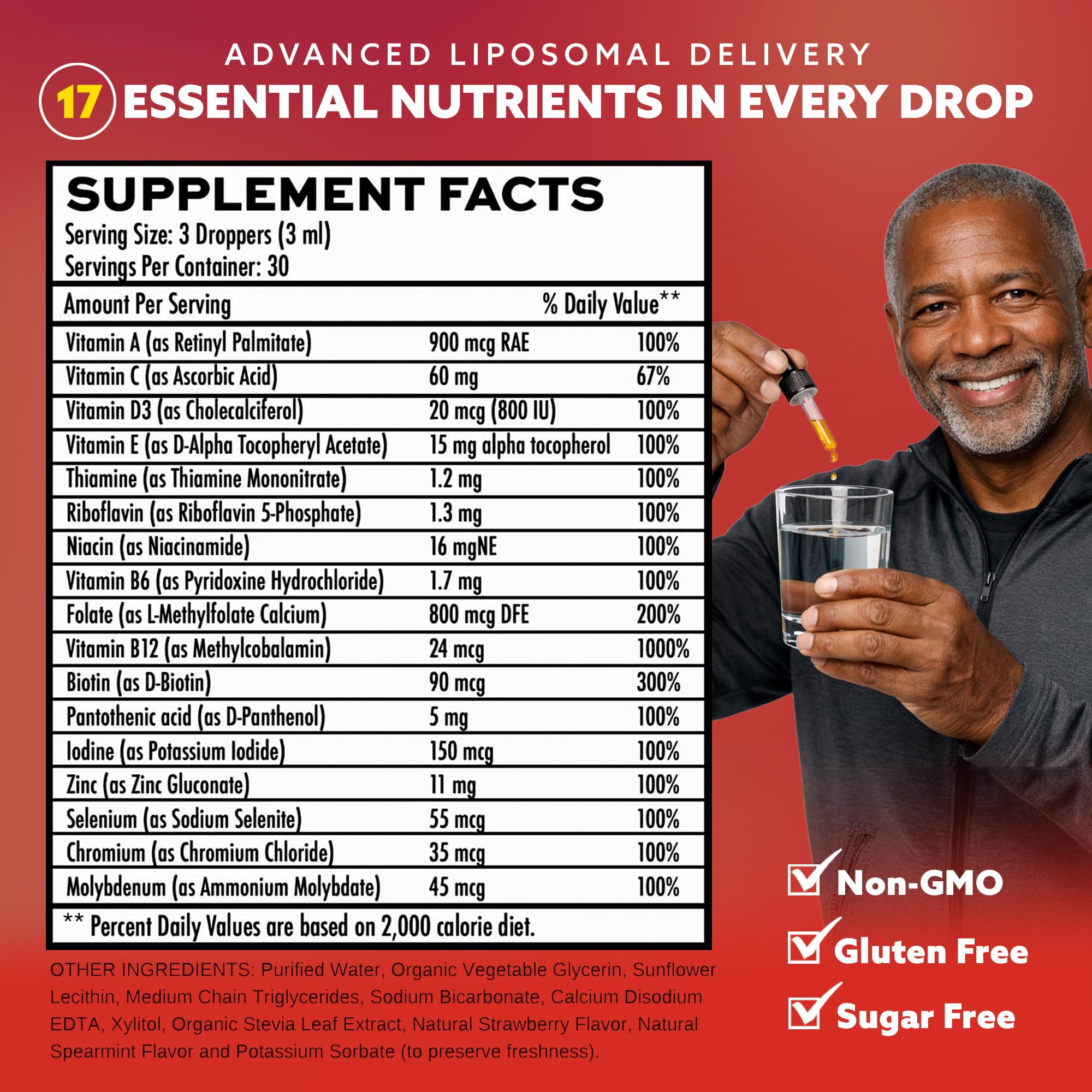 Vitaminally liposomal men 50+ label detail and ingredients