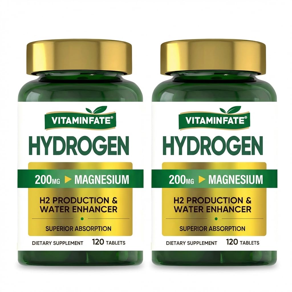 VITAMINFATE hydrogen tablets bottle for easy daily hydration on the go.