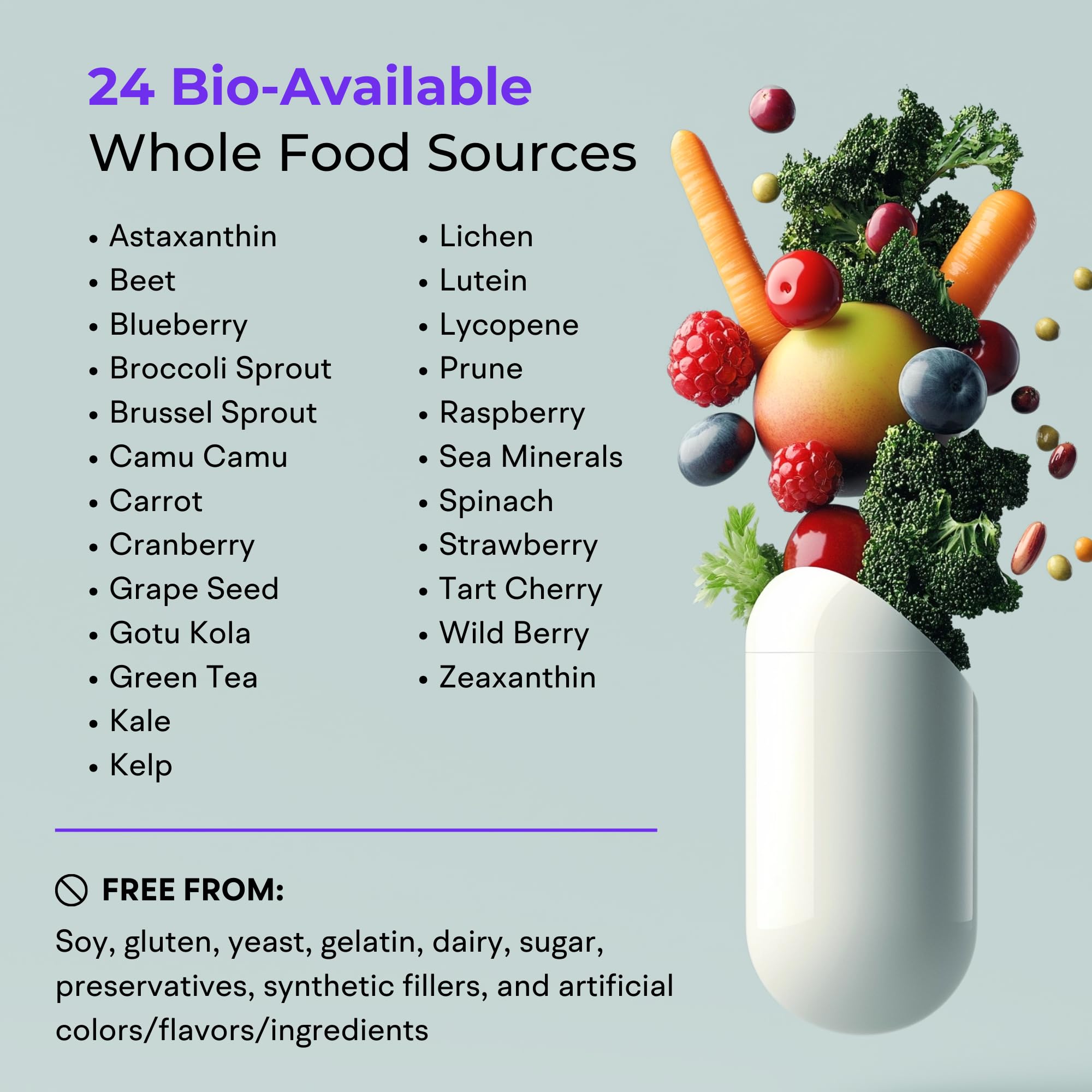 VitaminIQ red algae calcium source visual suggests natural bone support minerals