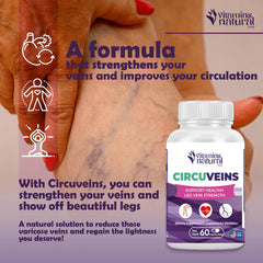 VITAMINS NATURAL CORP CircuVeins gotu kola component visual for leg vitality