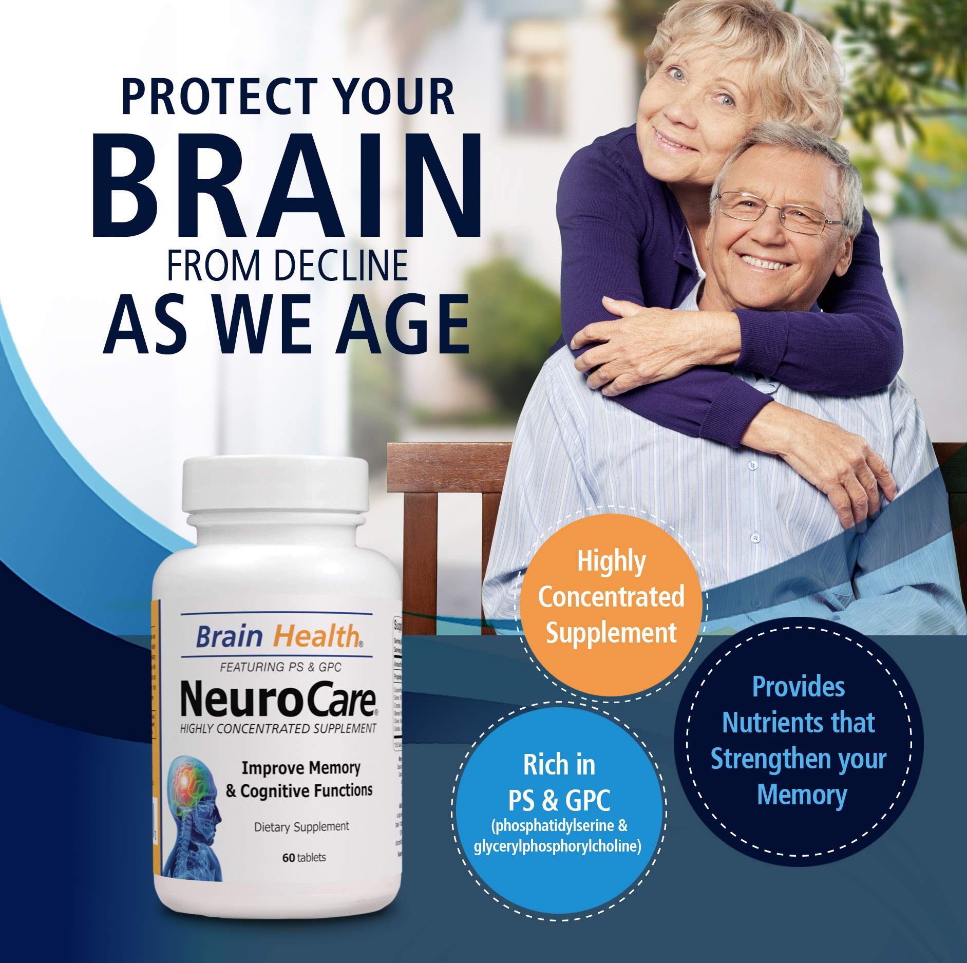 Neuro Care packaging box from Vitamins Organic Farms highlighting daily natural nourishment.