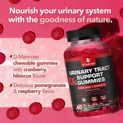 VITAMIZED ingredient label close-up shows cranberry extract and D-Mannose.