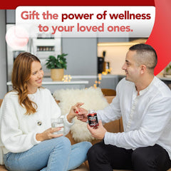 VITAMIZED serving suggestion with water emphasizes easy daily intake.