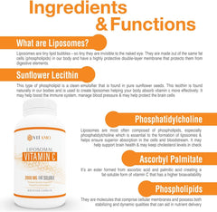 Vitamo Liposomal Vitamin C made in USA packaging and labeling