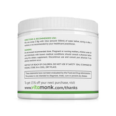 VitaMonk Clean EAA preworkout setup showing bottle and timer.