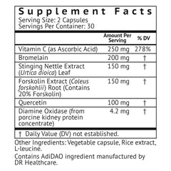 VitaMonk HistaResist capsules closeup highlighting easy-to-take form