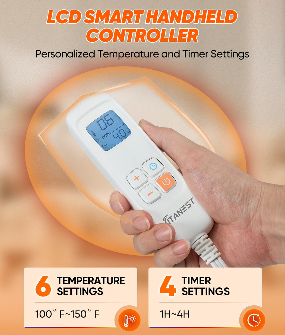 VITANEST four auto-off timers for safe, extended sessions.