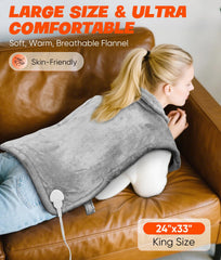 VITANEST weighted beads conform for even warmth along the upper back