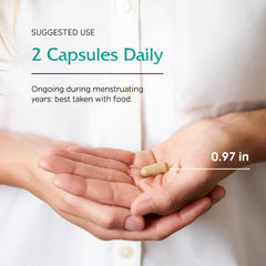 Vitanica Women's Phase I bottle top view shows dosage-friendly cap