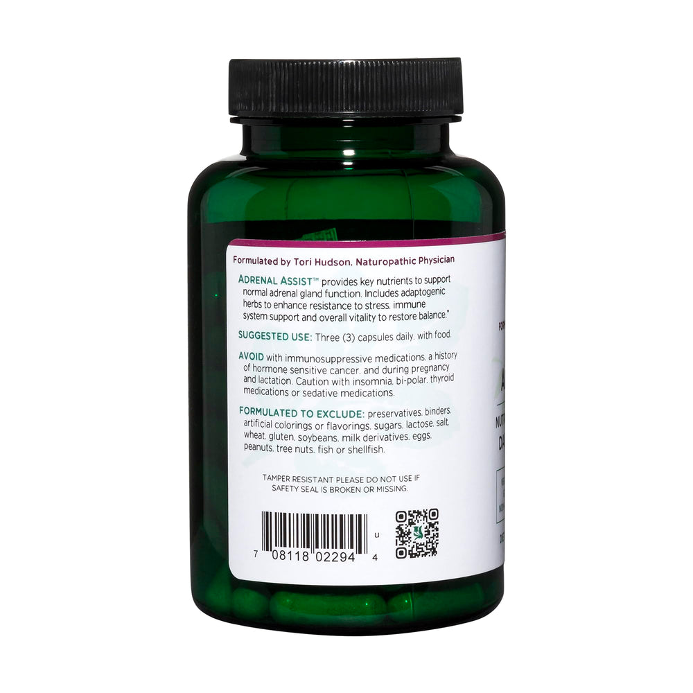 Closeup of capsules showing vegan, non-GMO formulation