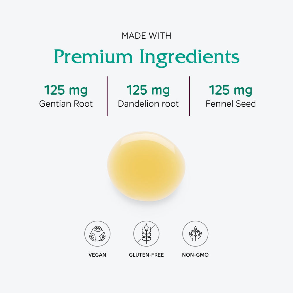 Vitanica Bitters Tonic ingredients label highlights allergen-free, vegan-friendly formula