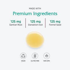 Vitanica Bitters Tonic ingredients label highlights allergen-free, vegan-friendly formula