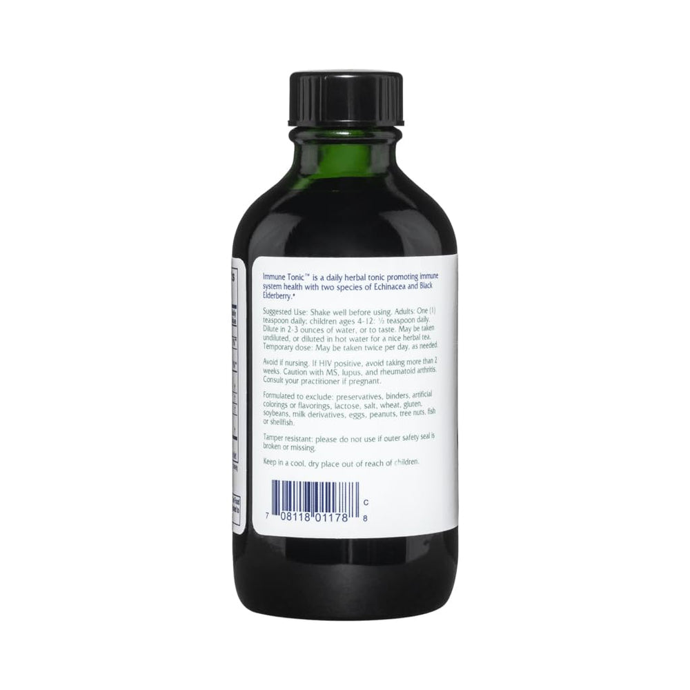 Vitanica Black Elderberry Syrup glass bottle for daily immune support.