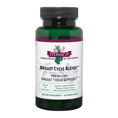 Vitanica Breast Cycle Blend bottle with capsules for cycle-support