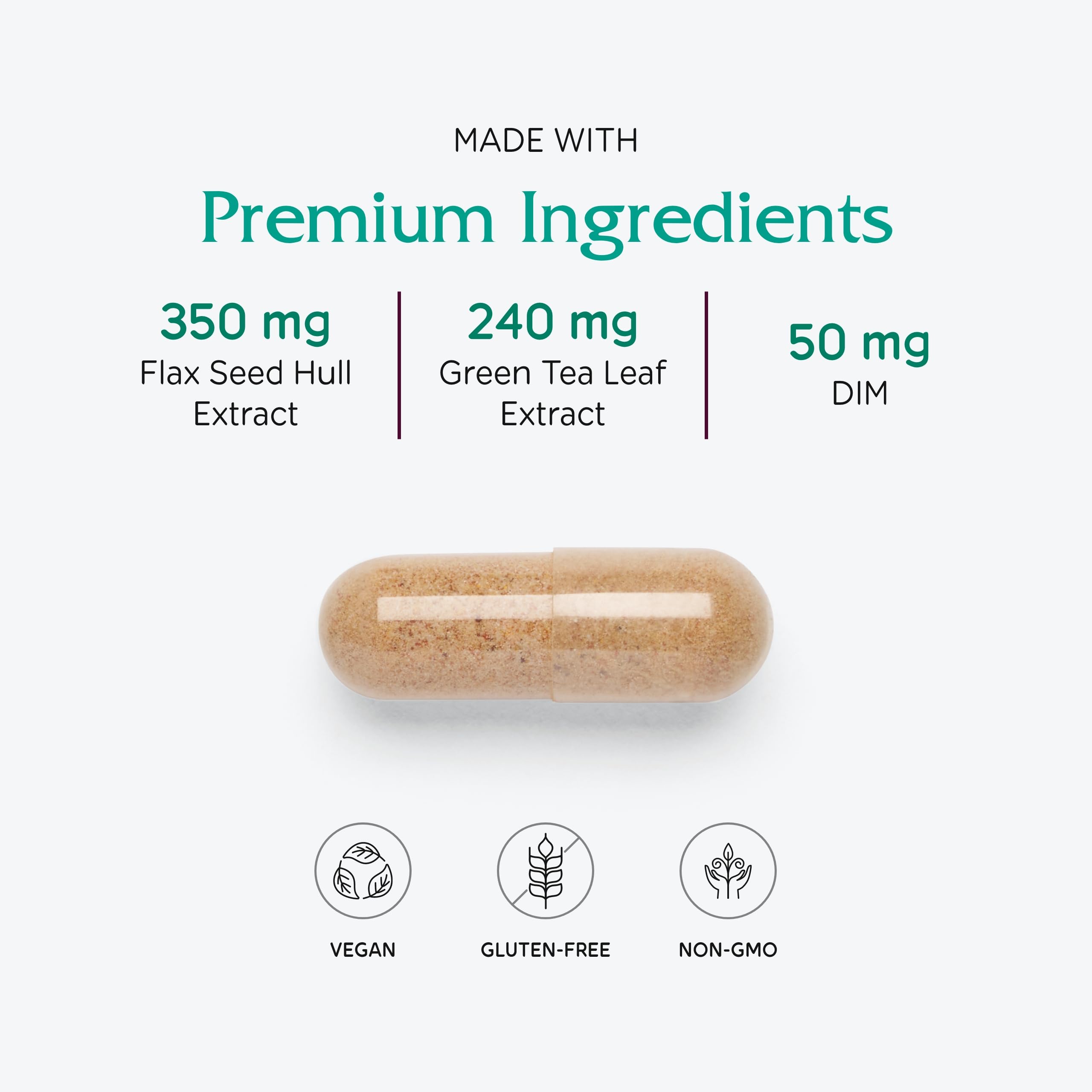 Vitanica BreastBlend label close-up emphasizing natural formulation