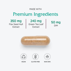Vitanica BreastBlend label close-up emphasizing natural formulation