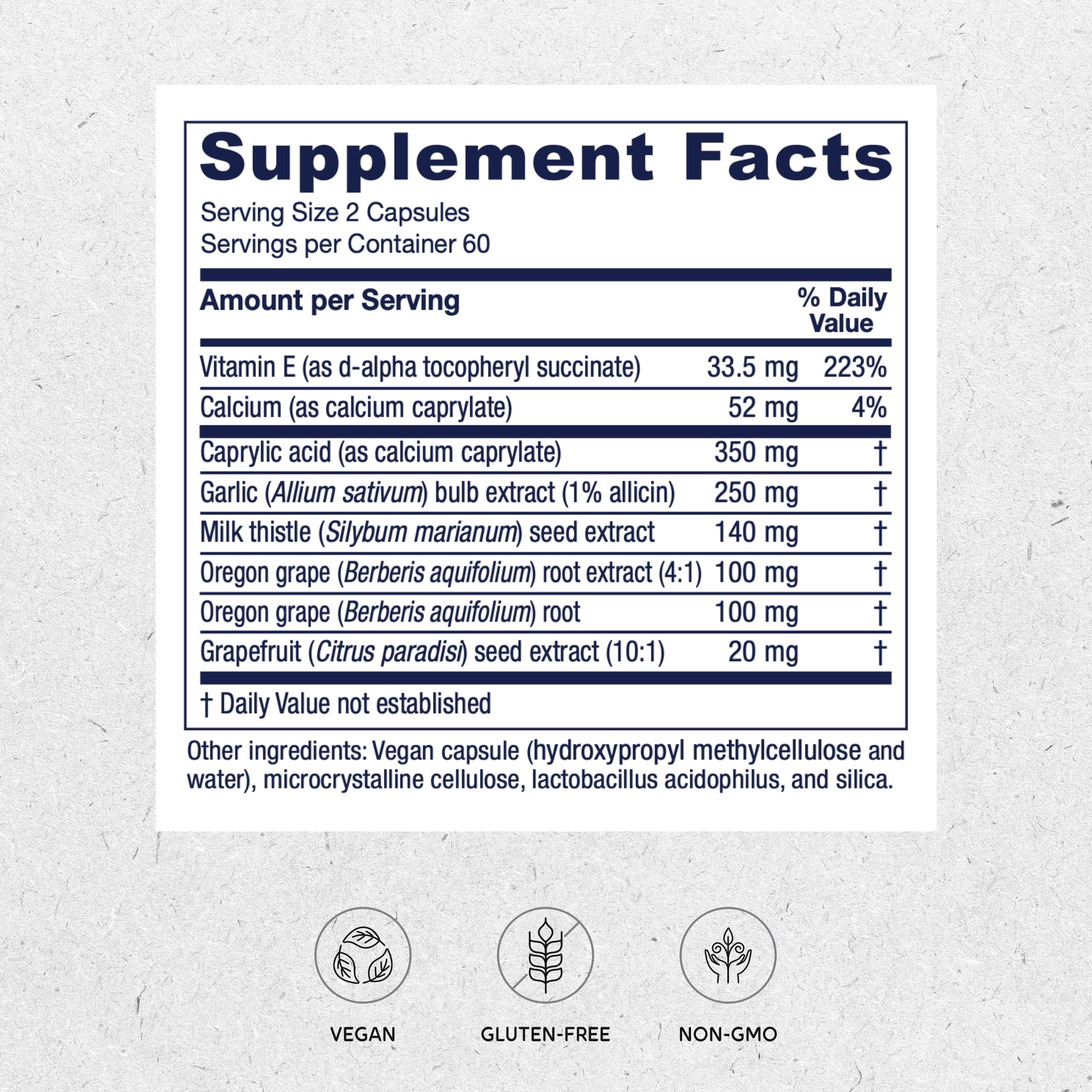 Close-up of Candidastat capsules for convenient daily use