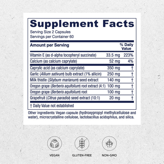 Close-up of Candidastat capsules for convenient daily use