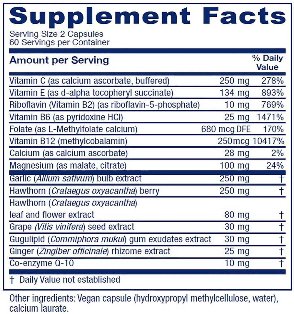 Vitanica CardioBlend capsules close-up showing easy-to-swallow capsules