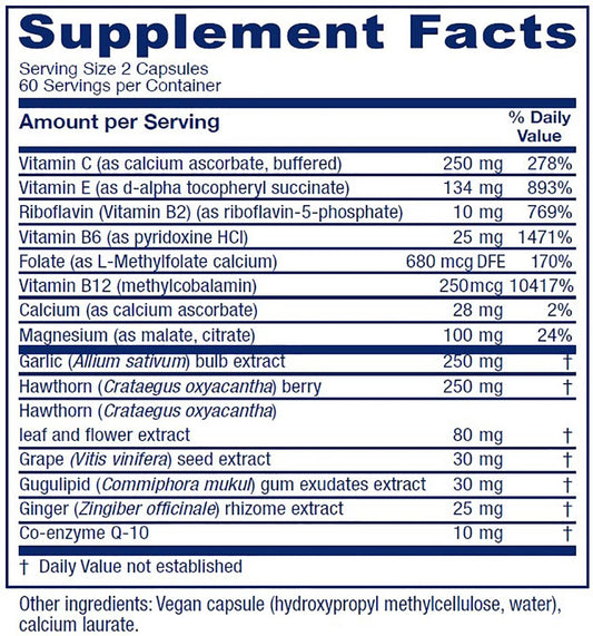 Vitanica CardioBlend capsules close-up showing easy-to-swallow capsules