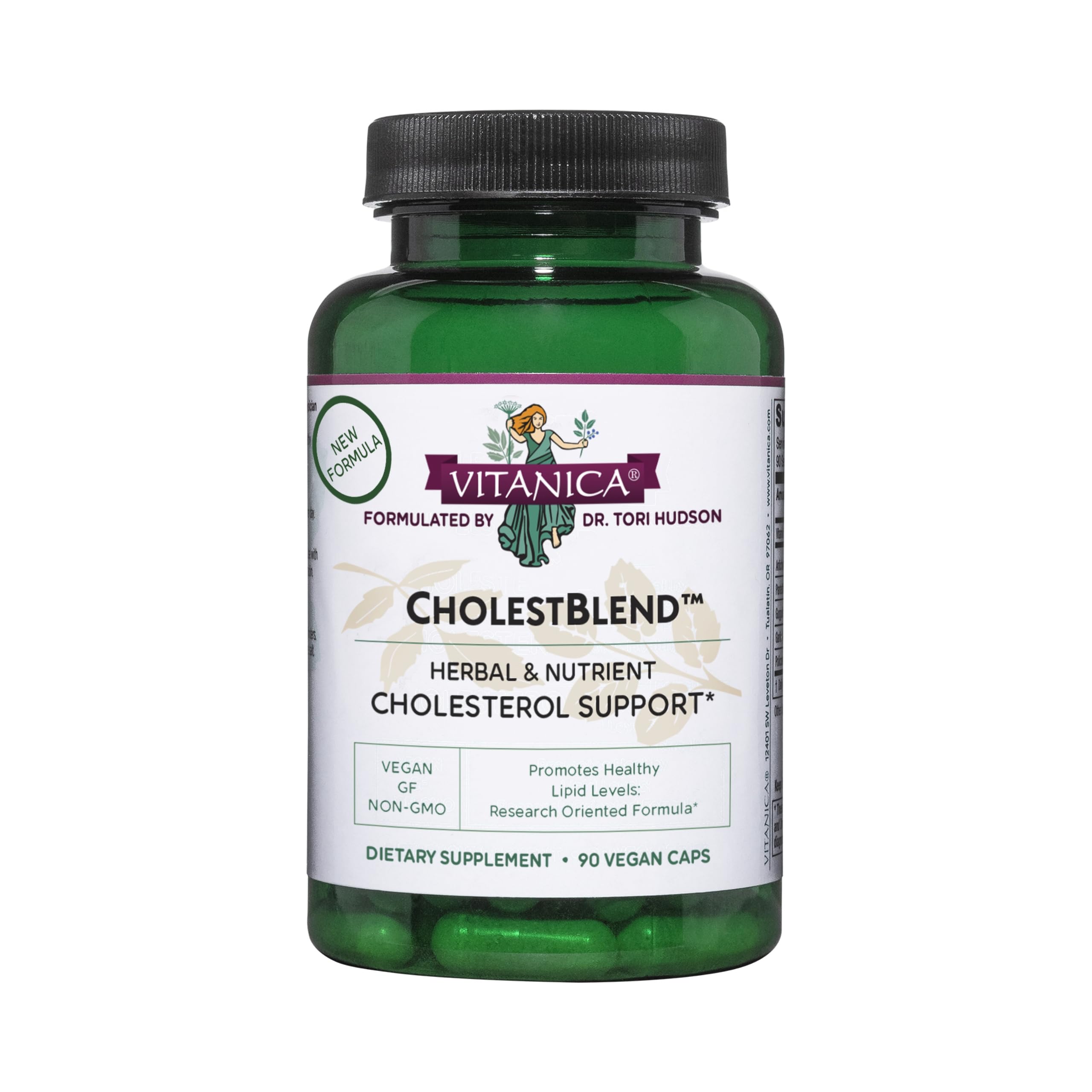 Vitanica CholestBlend berberine capsules for liver and lipid support.