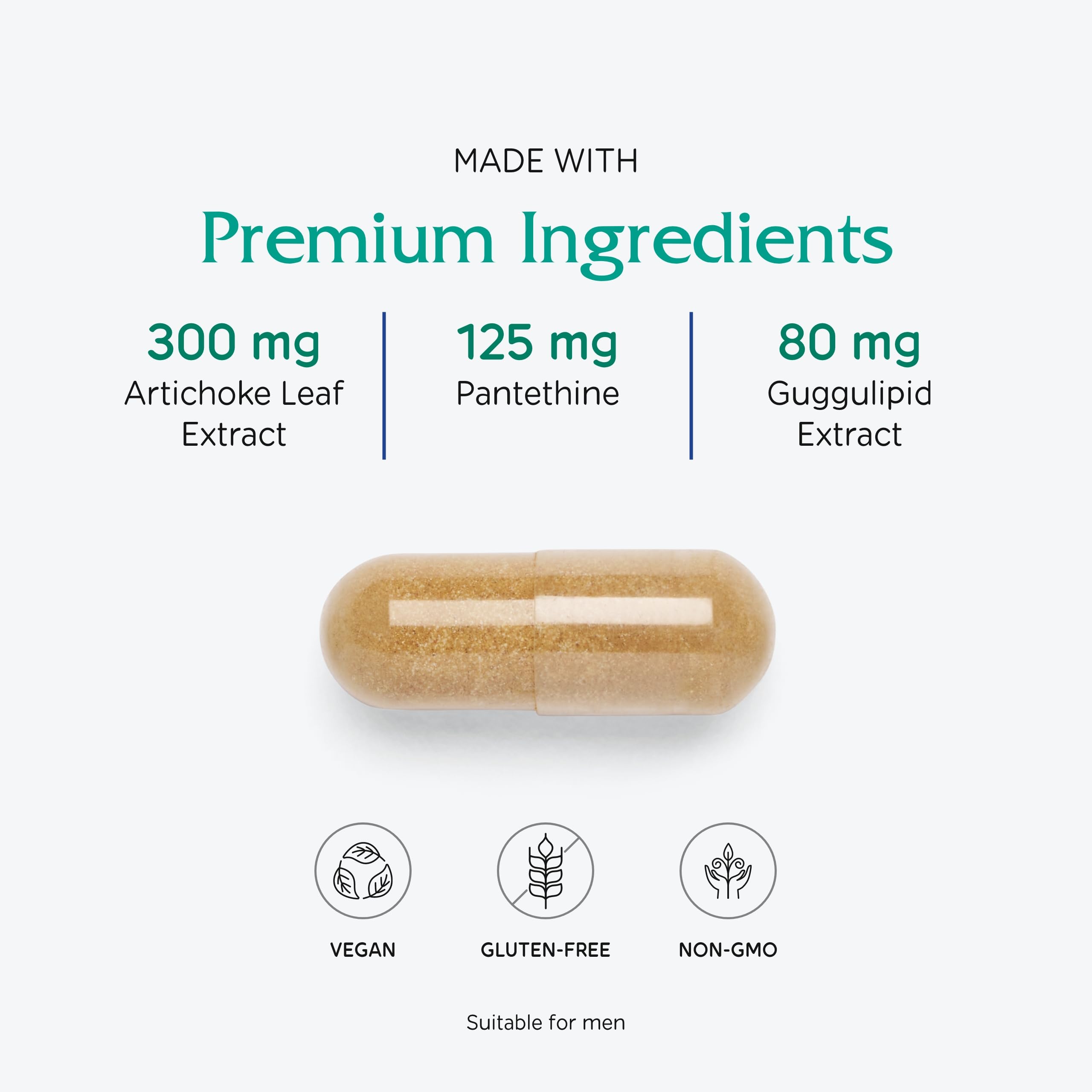 Vitanica CholestBlend red yeast rice panel showing plant-based option.