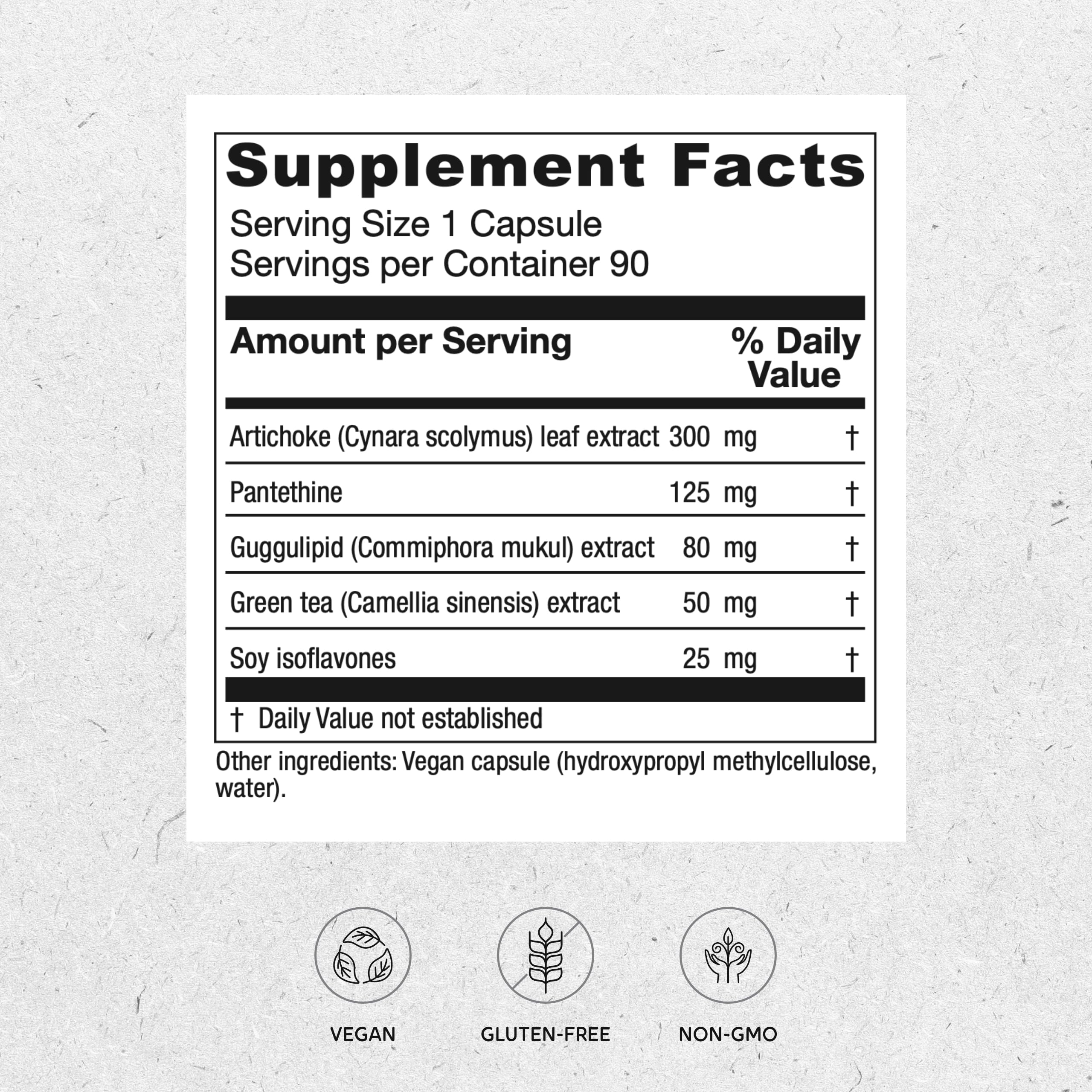 Vitanica CholestBlend red yeast rice pill for plant-based lipid balance.