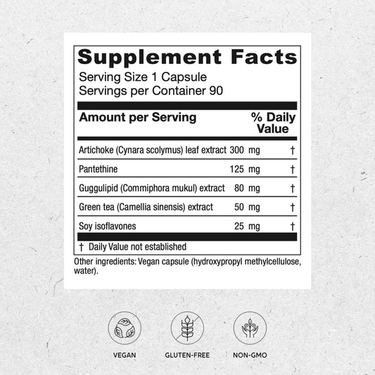 Vitanica CholestBlend red yeast rice pill for plant-based lipid balance.