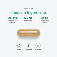 Vitanica CholestBlend vegan capsules for plant-based supplementation.