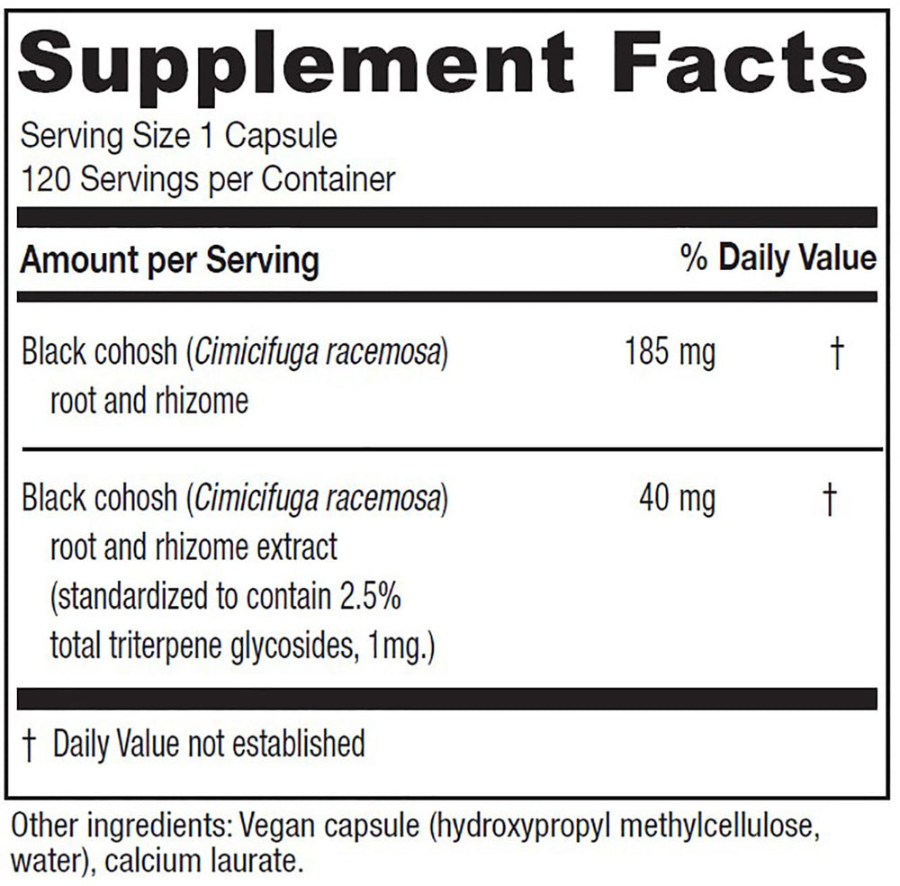 Close-up of Vitanica capsules highlighting 40 mg standardized extract per pill.