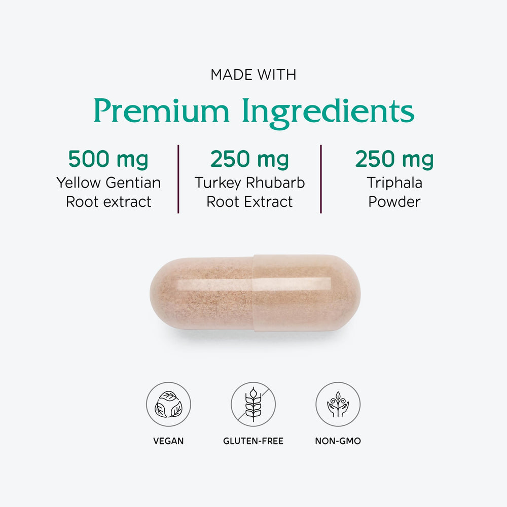 Vitanica Colon Motility Blend packaging shows vegan-friendly, additive-free formula.