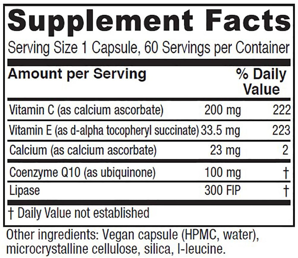 Vitanica CoQ10 Extra capsules closeup for easy-to-swallow vegan supplement.
