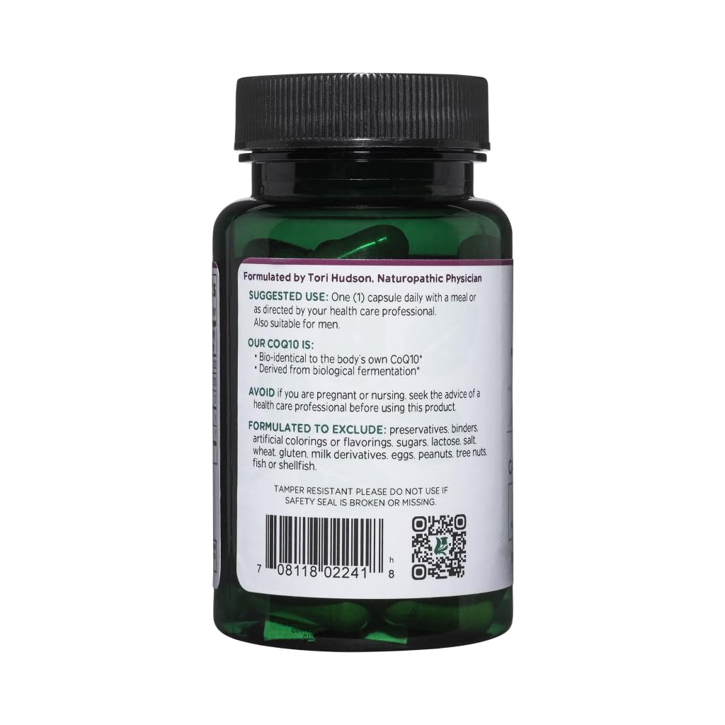 Vitanica CoQ10 Extra label bio-identical, fermentation-based CoQ10.