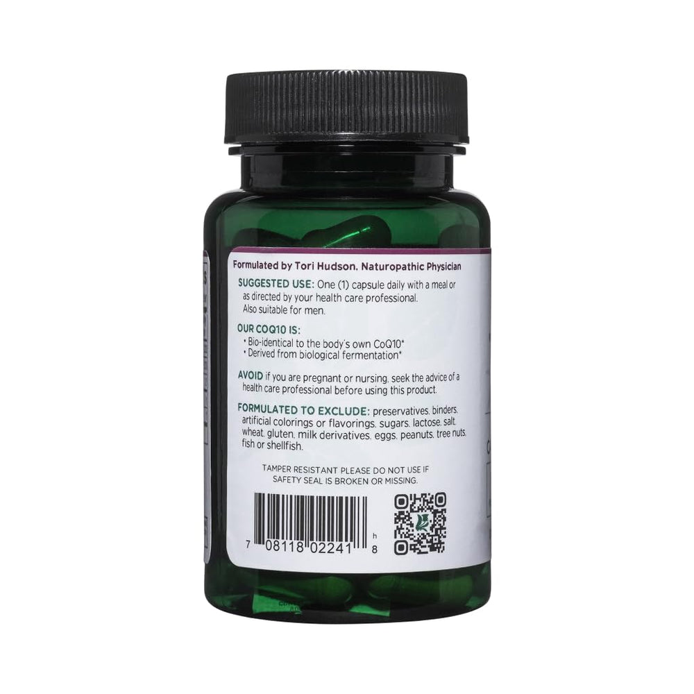 Vitanica CoQ10 Extra label bio-identical, fermentation-based CoQ10.