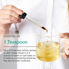 Vitanica Digestion Tonic ginger-root shot hints at soothing natural digestion.