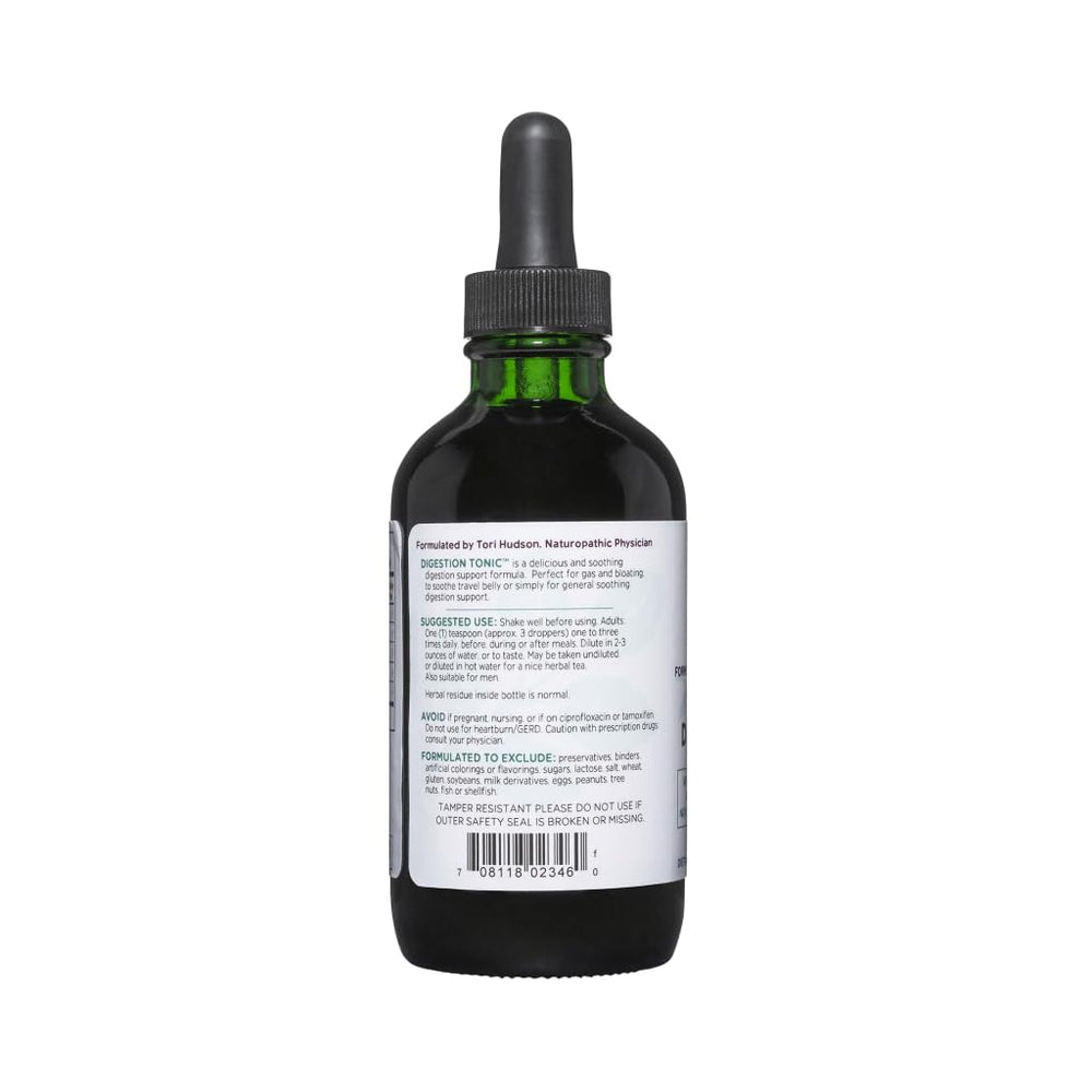 Vitanica Digestion Tonic peppermint-oil-leaf close-up emphasizes calming peppermint for gut comfort.