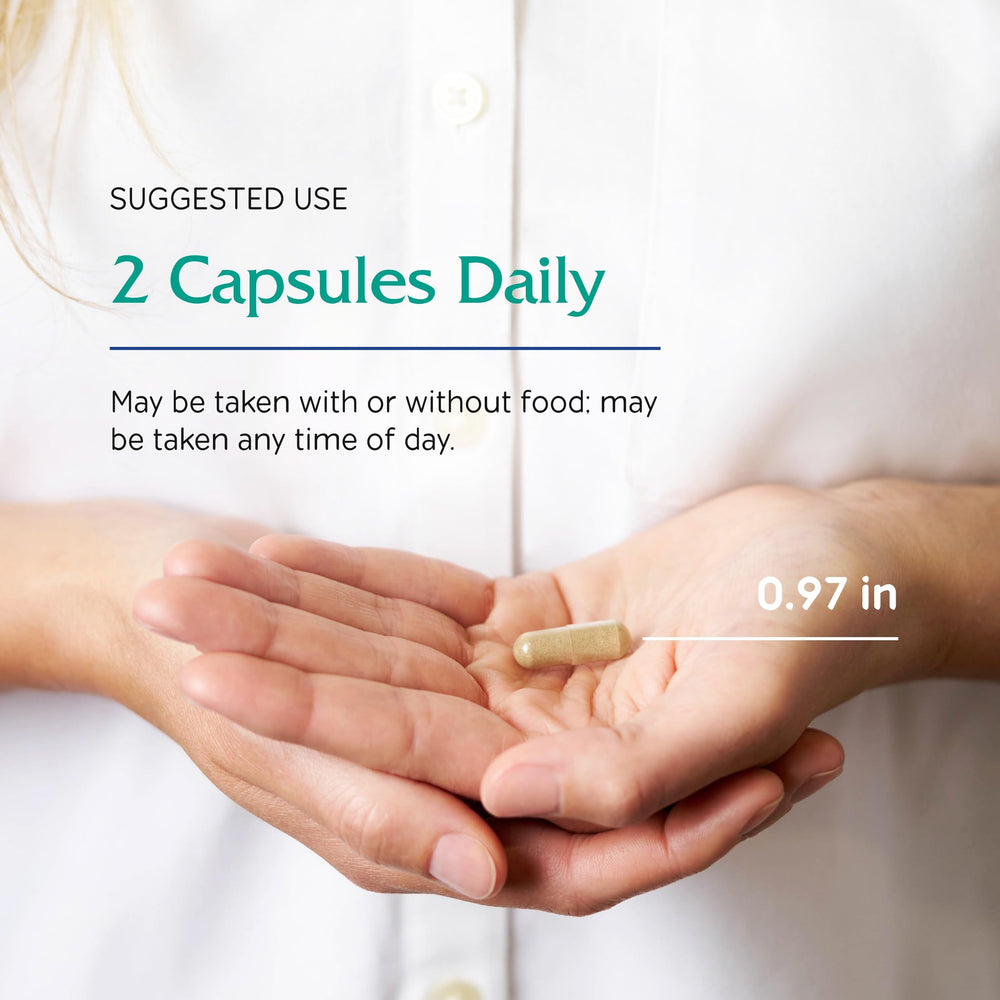 Vitanica FemRebalance capsule closeup emphasizes convenient daily dosing