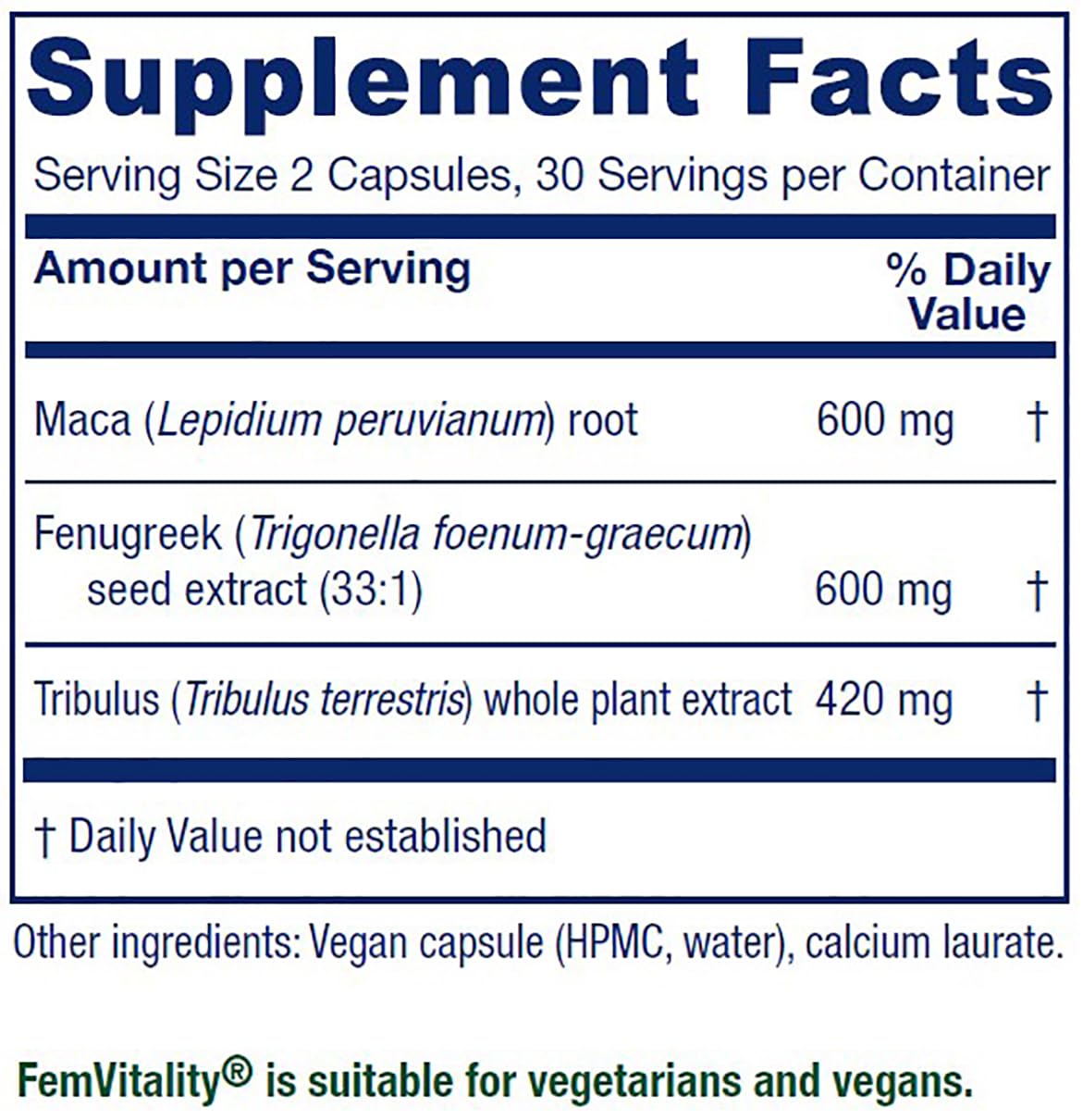 Vitanica FemVitality capsules ready for daily use to support sexual wellness.