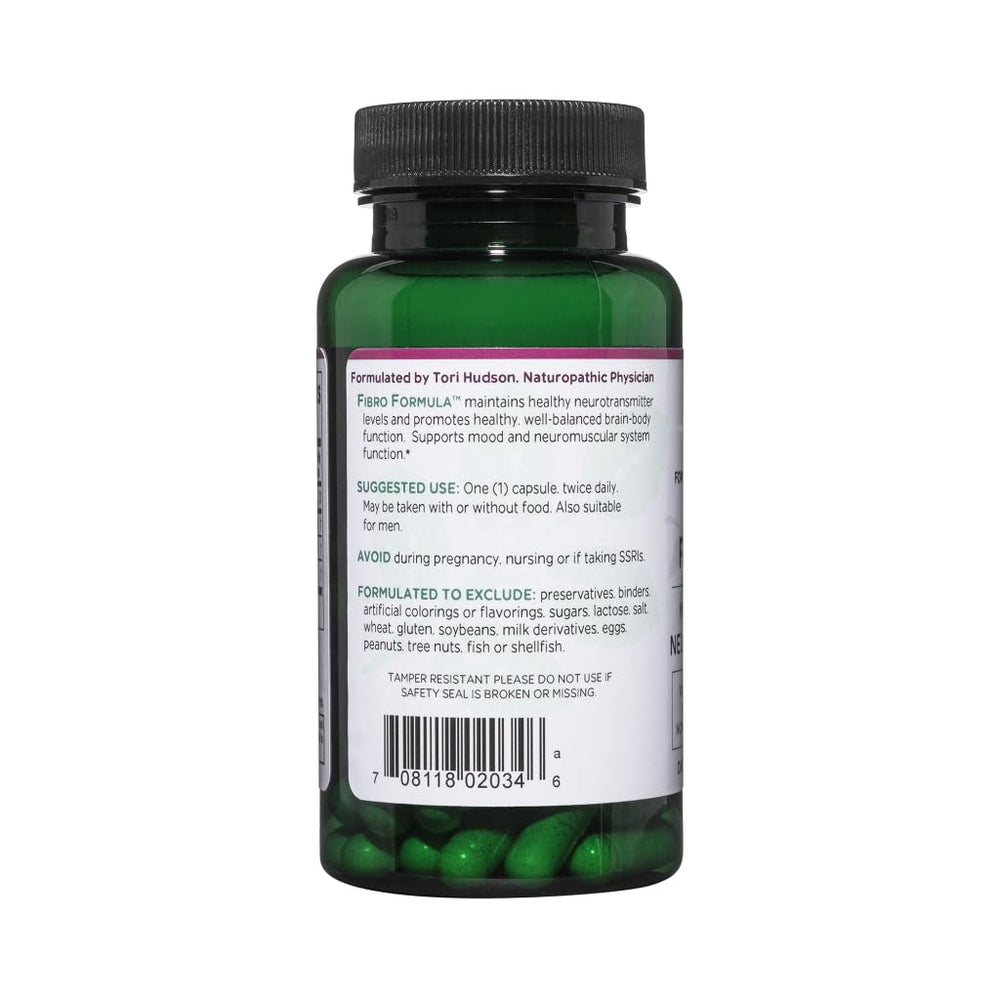 Vitanica Fibro Formula capsules on a clean surface provide daily support.