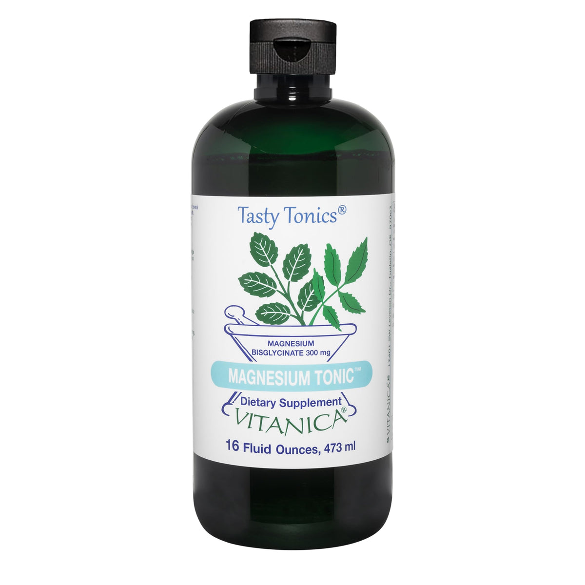 Vitanica Magnesium Tonic bottle front view for daily support