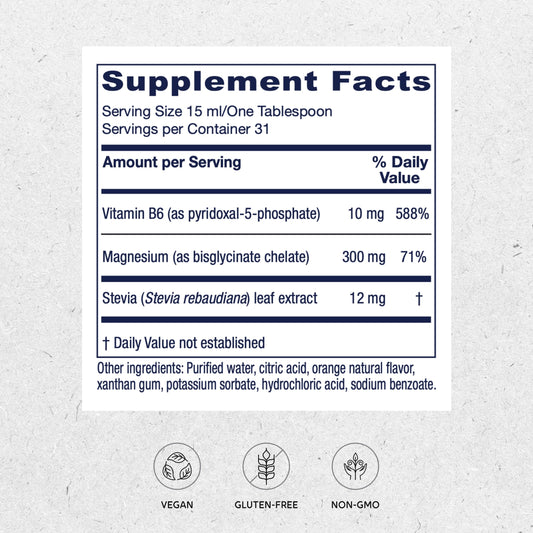 Vitanica Magnesium Tonic bottle being poured for easy dosing