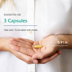 Vitanica Mid-Life Symmetry lifestyle use, depicts easy daily routine with vitamins.