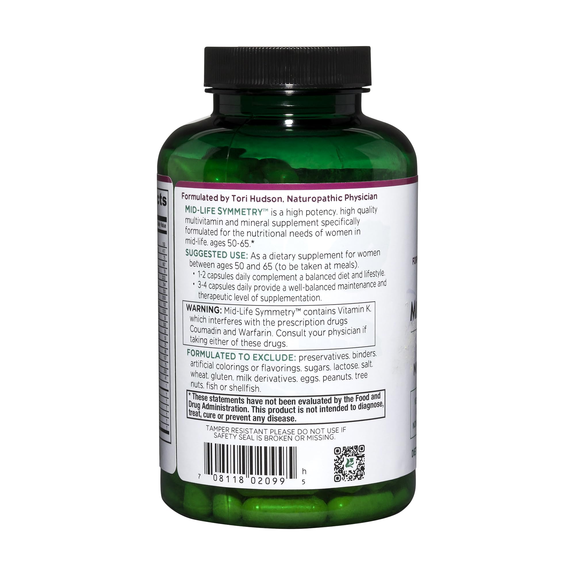 Vitanica Mid-Life Symmetry capsules in a pile emphasize daily wellness for aging tissues