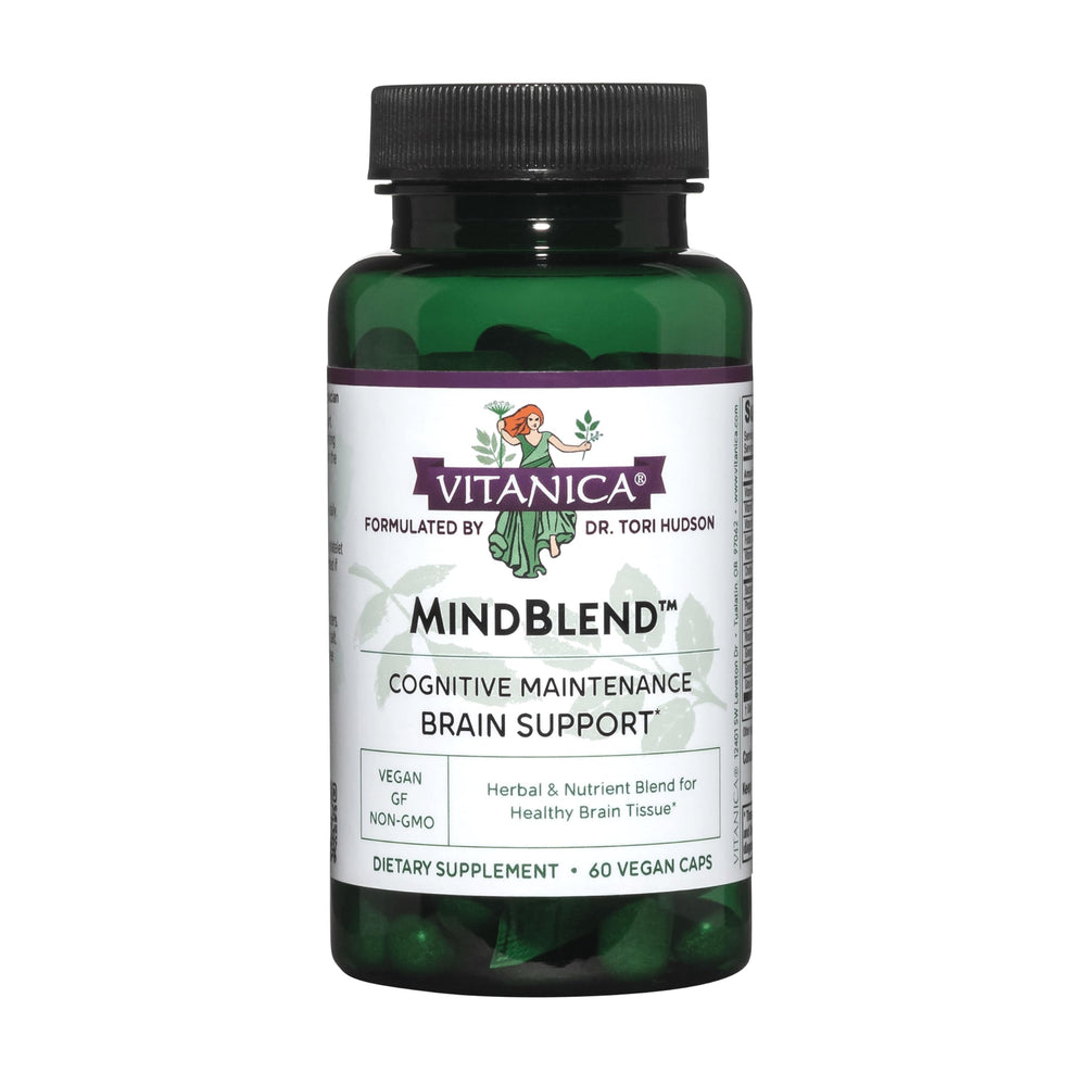Vitanica MindBlend vegan brain-support capsules for daily use