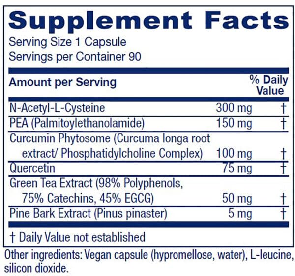 Vitanica NAC-PEA Extra capsules closeup for immune and antioxidant support