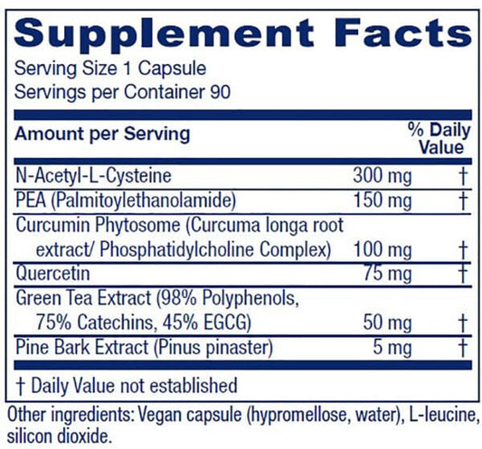 Vitanica NAC-PEA Extra capsules closeup for immune and antioxidant support