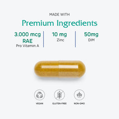 Vitanica OC Companion bottle closeup featuring dandelion root blend for traditional support